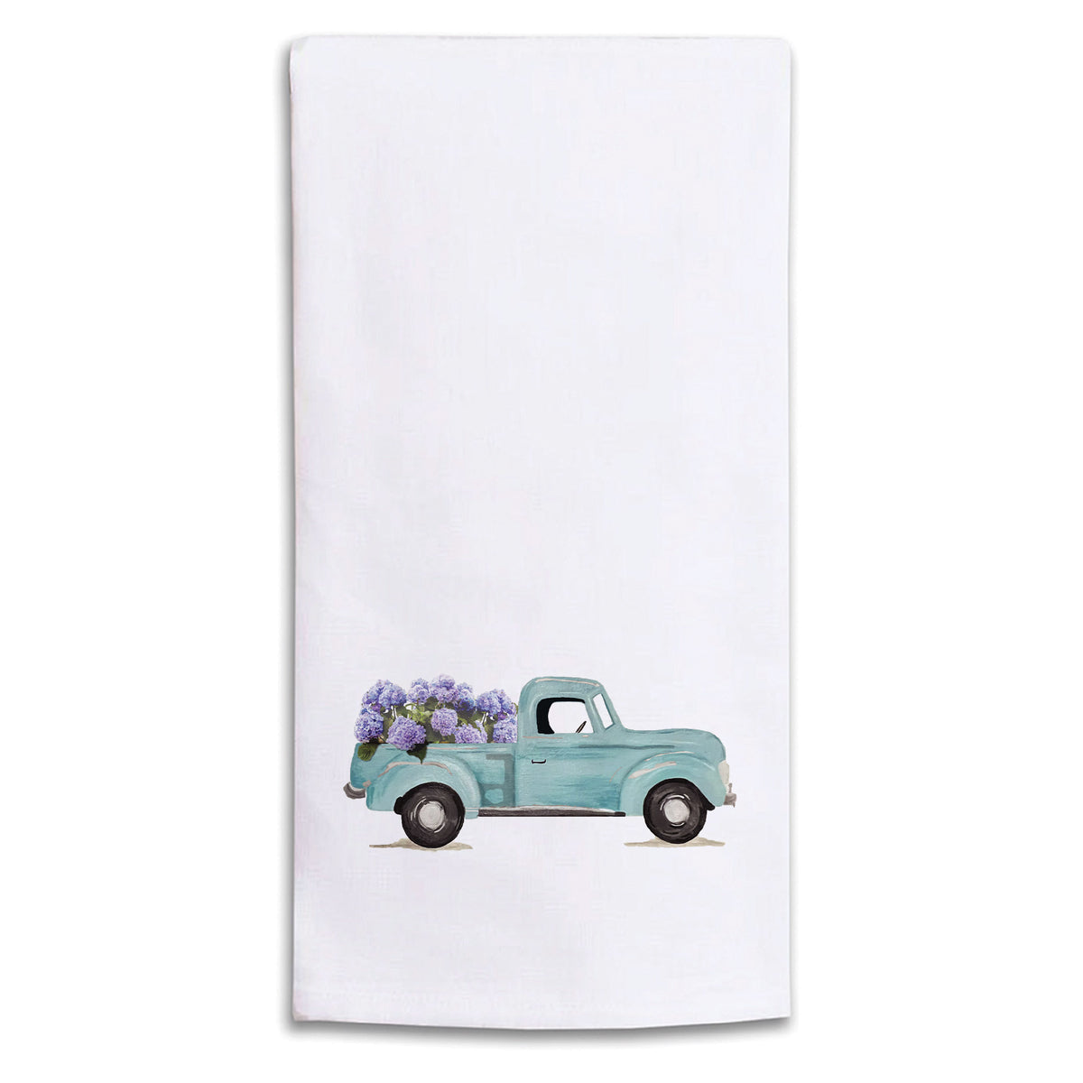 Hydrangea Truck Tea Towel