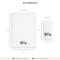 Hydrangea Truck Tea Towel