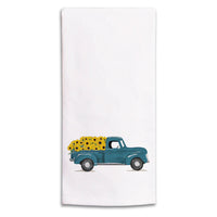 Sunflower Truck Tea Towel