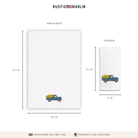 Sunflower Truck Tea Towel