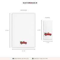 Christmas Tree Truck Tea Towel