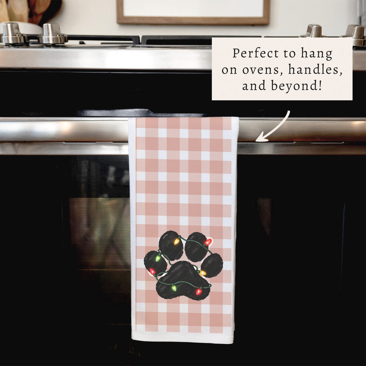 Paw Lights Tea Towel