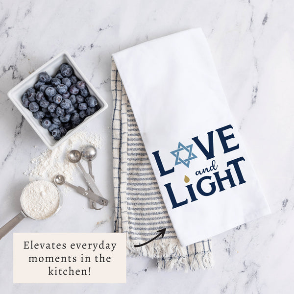 Love And Light Tea Towel