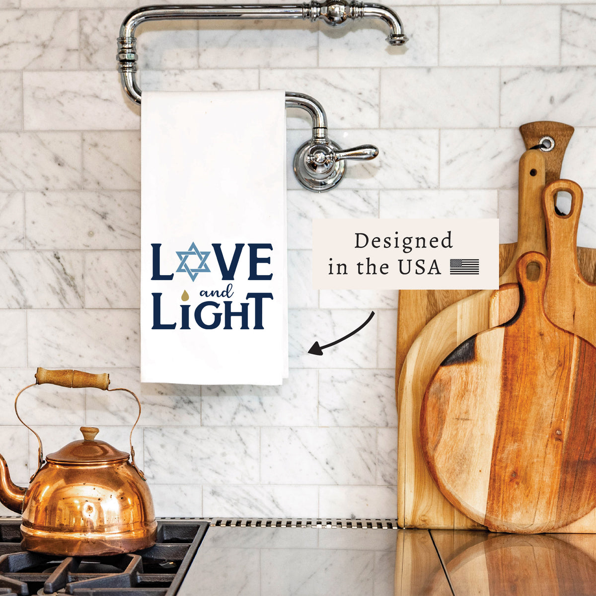 Love And Light Tea Towel
