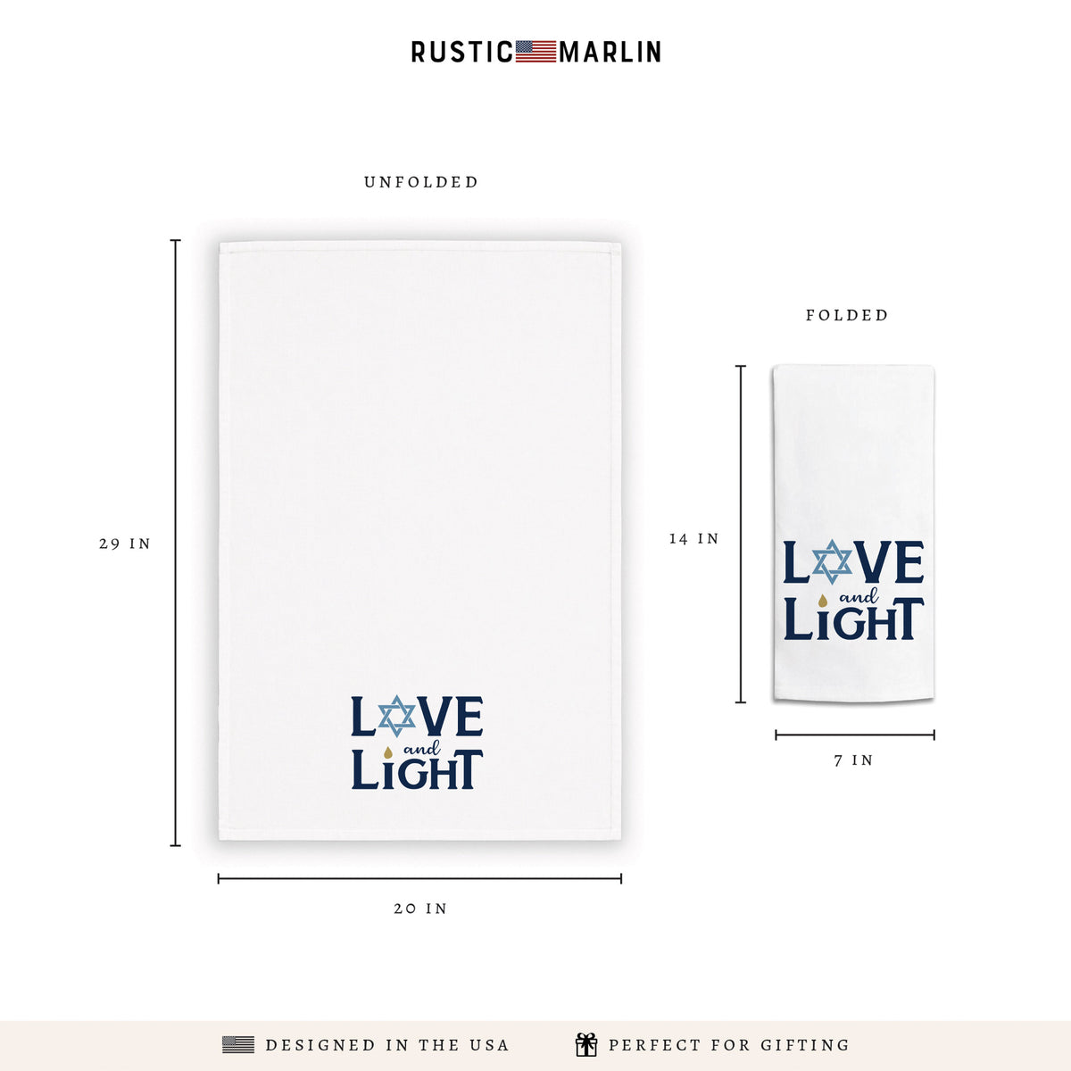 Love And Light Tea Towel