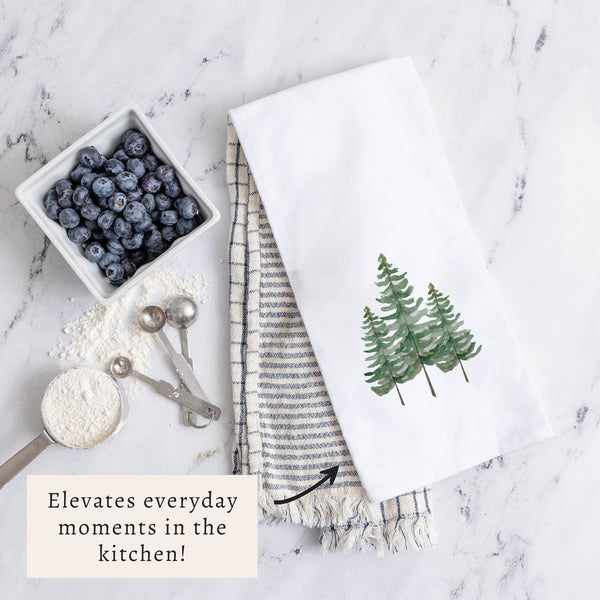 Pine Trees Tea Towel
