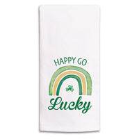Happy Go Lucky Tea Towel
