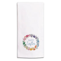 Easter Egg Wreath Tea Towel