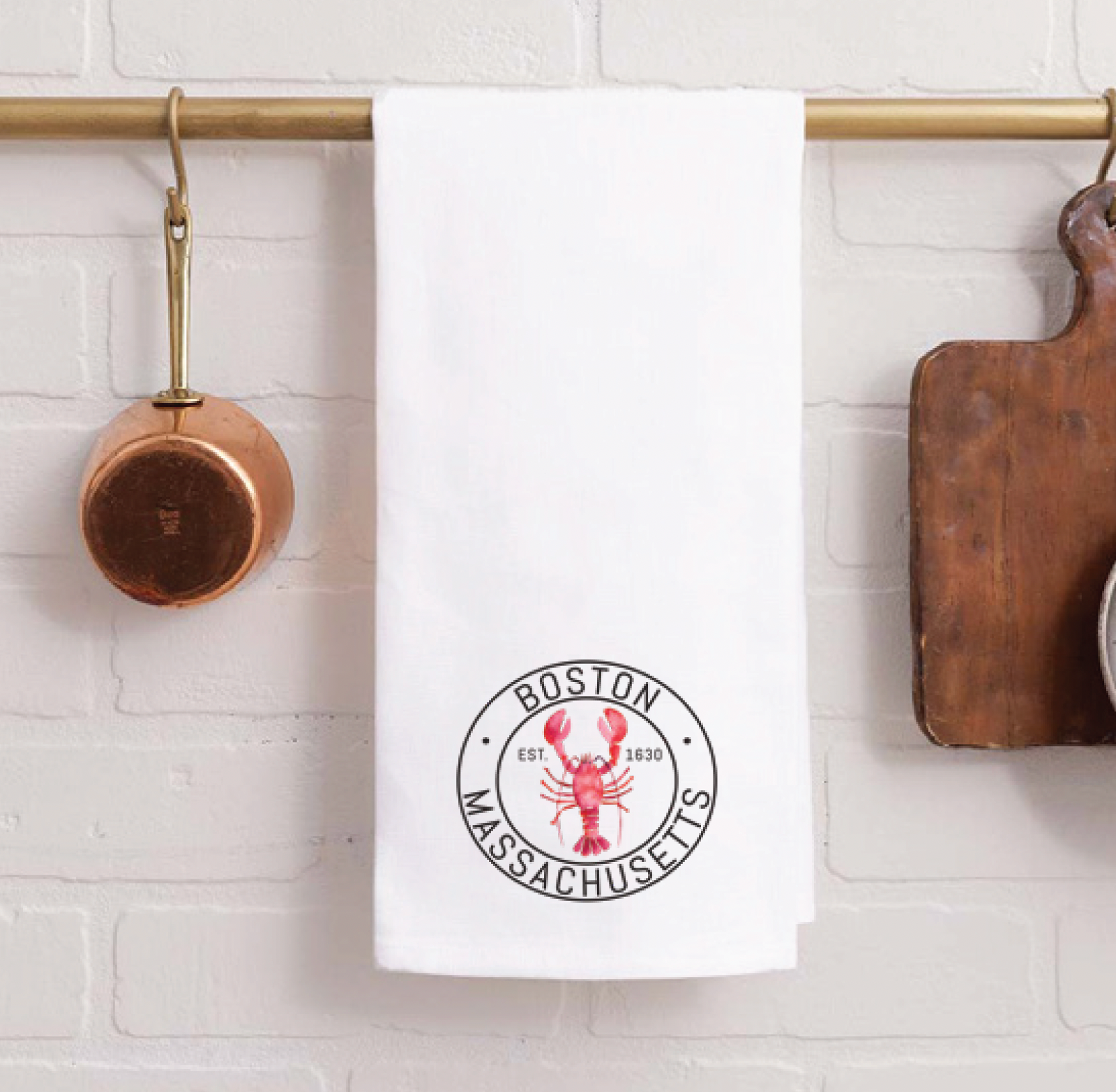 Rustic Marlin Boston Lobster Tea Towel - Thumbnail 2