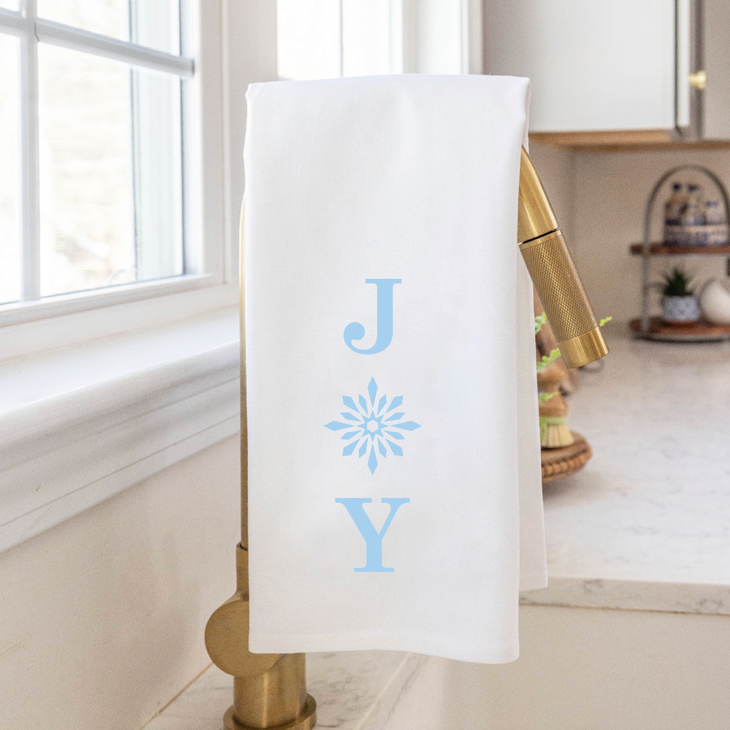 Joy Snowflake Tea Towel