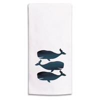 Whales Tea Towel