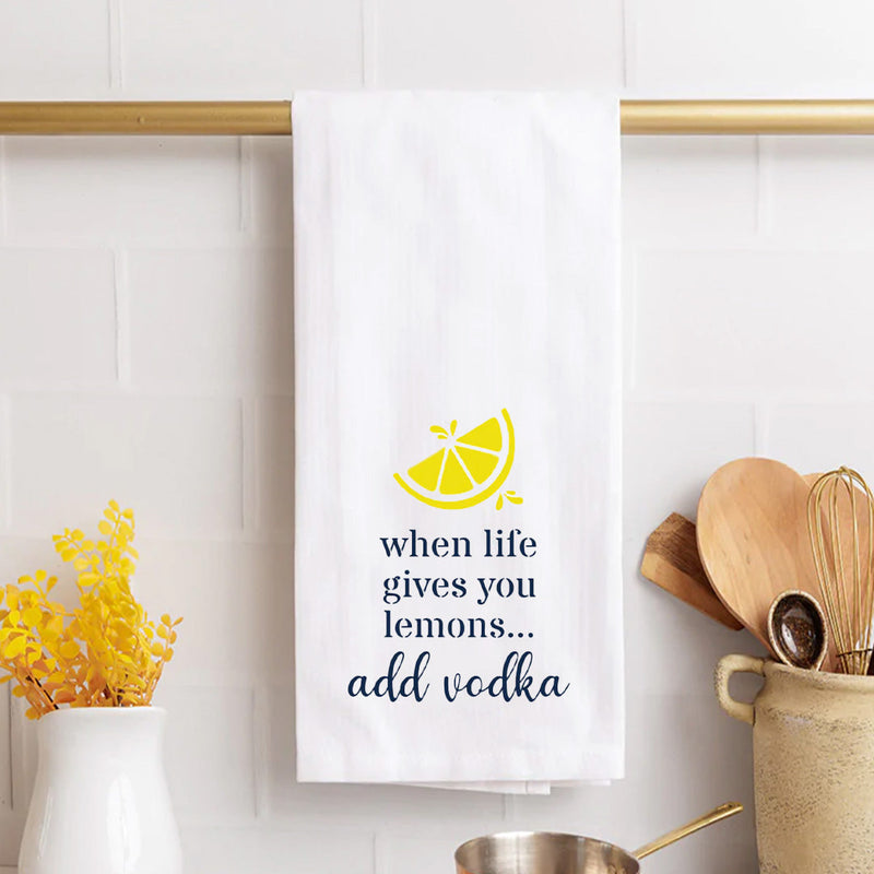 When Life Gives You Lemons Tea Towel