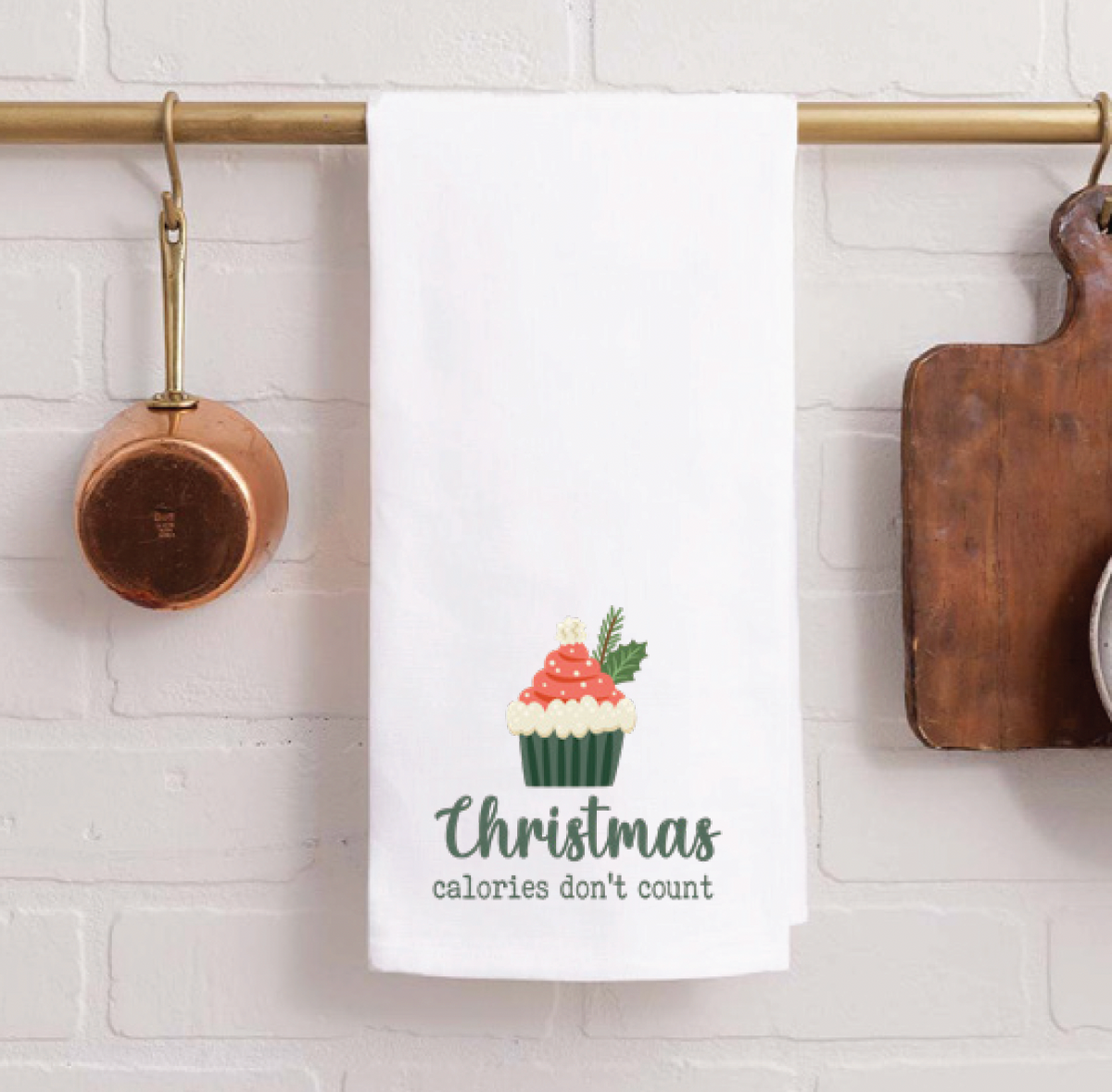 Christmas Calories Tea Towel