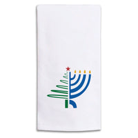 Christmas Hanukkah Tea Towel