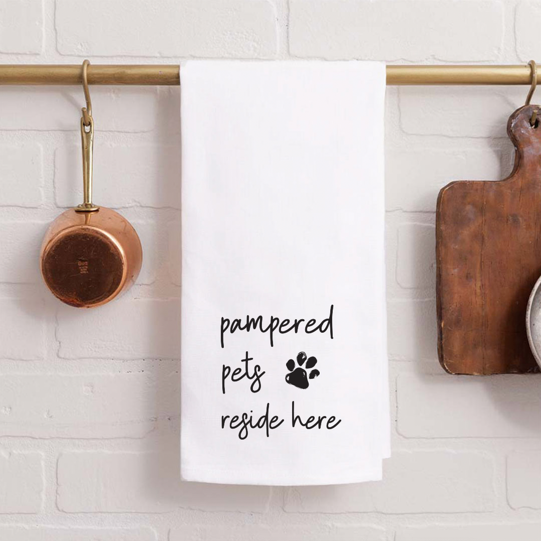 Pampered Pets Tea Towel