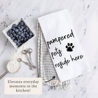 Pampered Pets Tea Towel