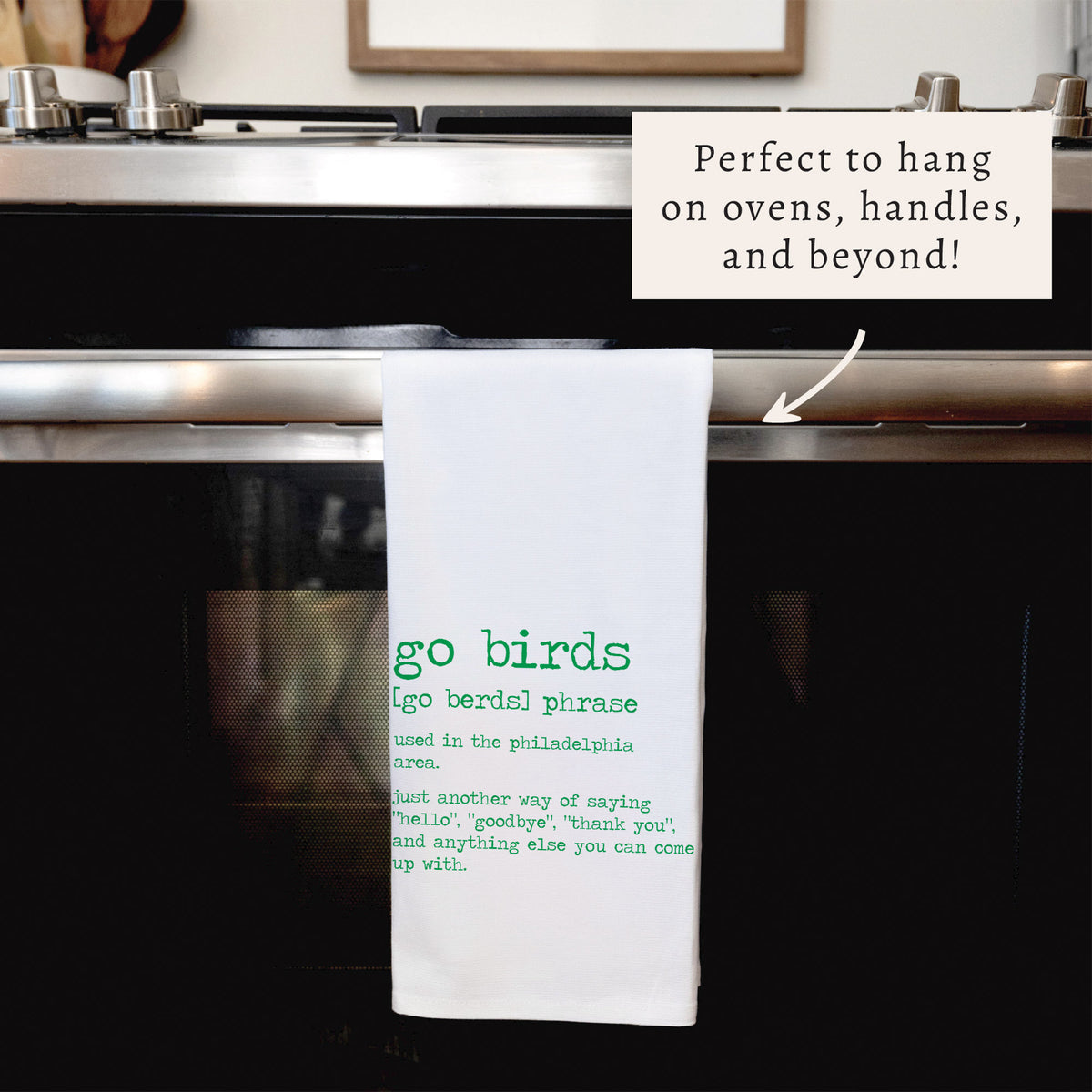 Philly Go Birds Definition Tea Towel
