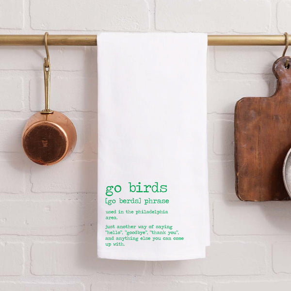 Philly Go Birds Definition Tea Towel