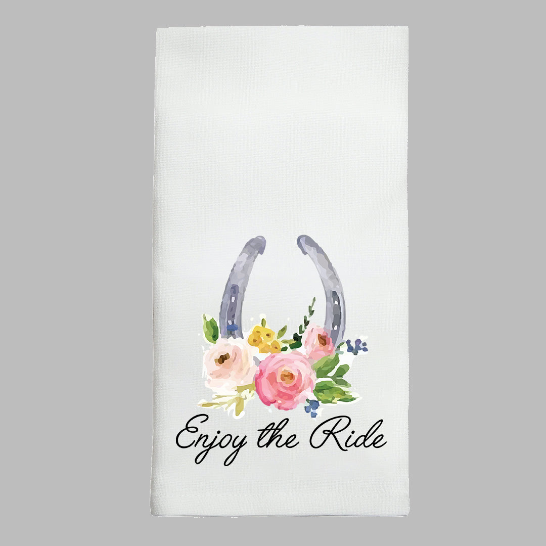 Enjoy the Ride Personalized Tea Towel