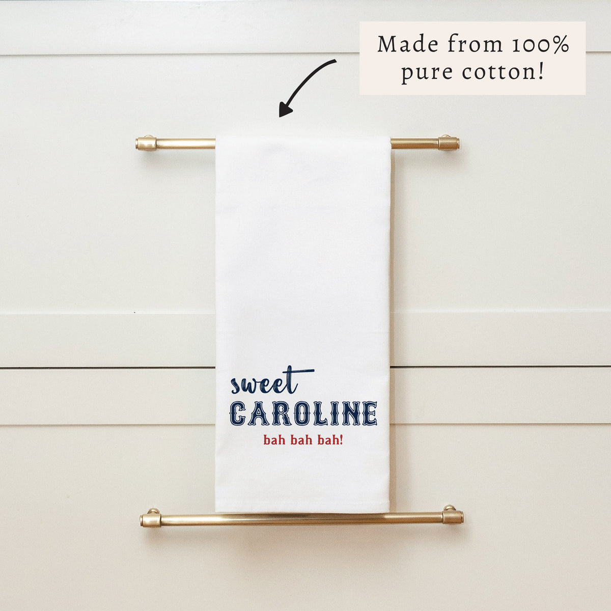 Boston Sweet Caroline Tea Towel