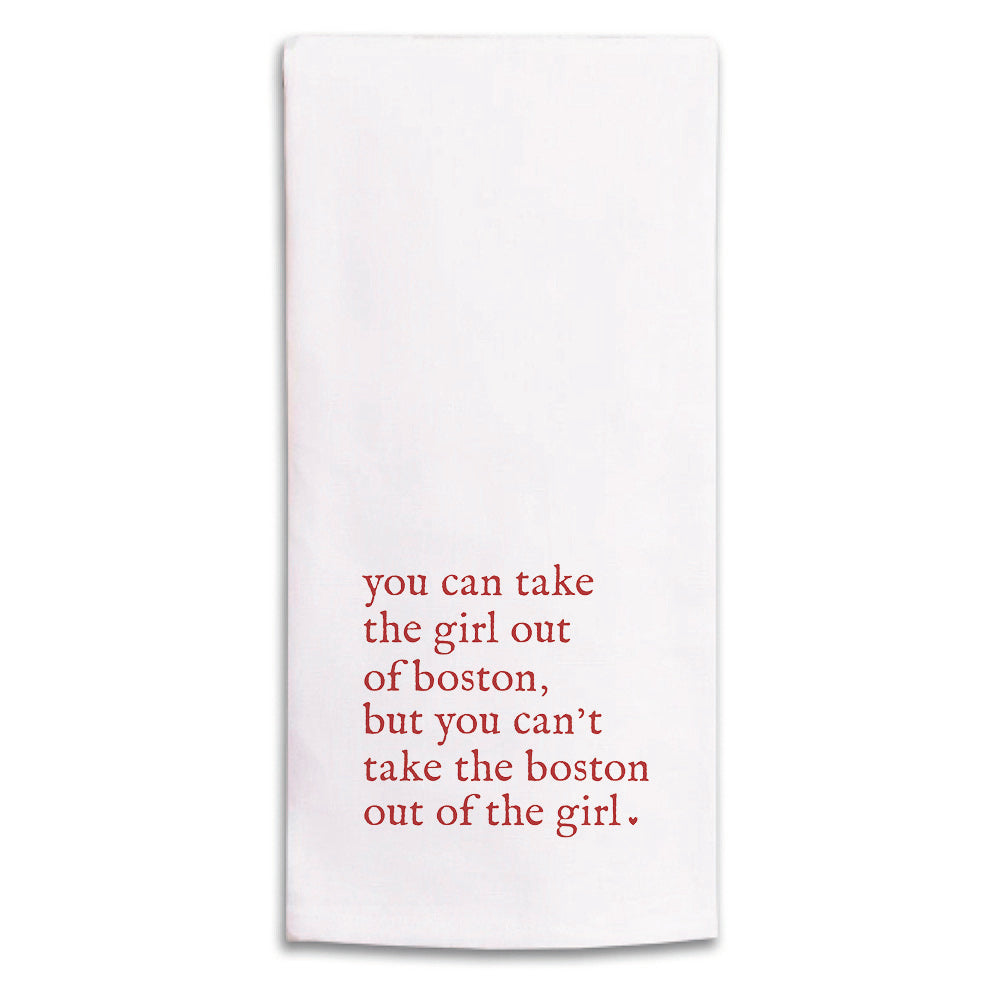 Can’t Take the Boston Out Tea Towel