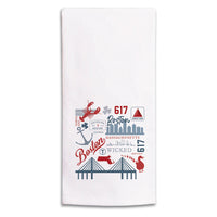 All Things Boston Tea Towel