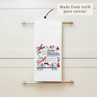 Boston All Things Tea Towel