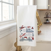 All Things Boston Tea Towel