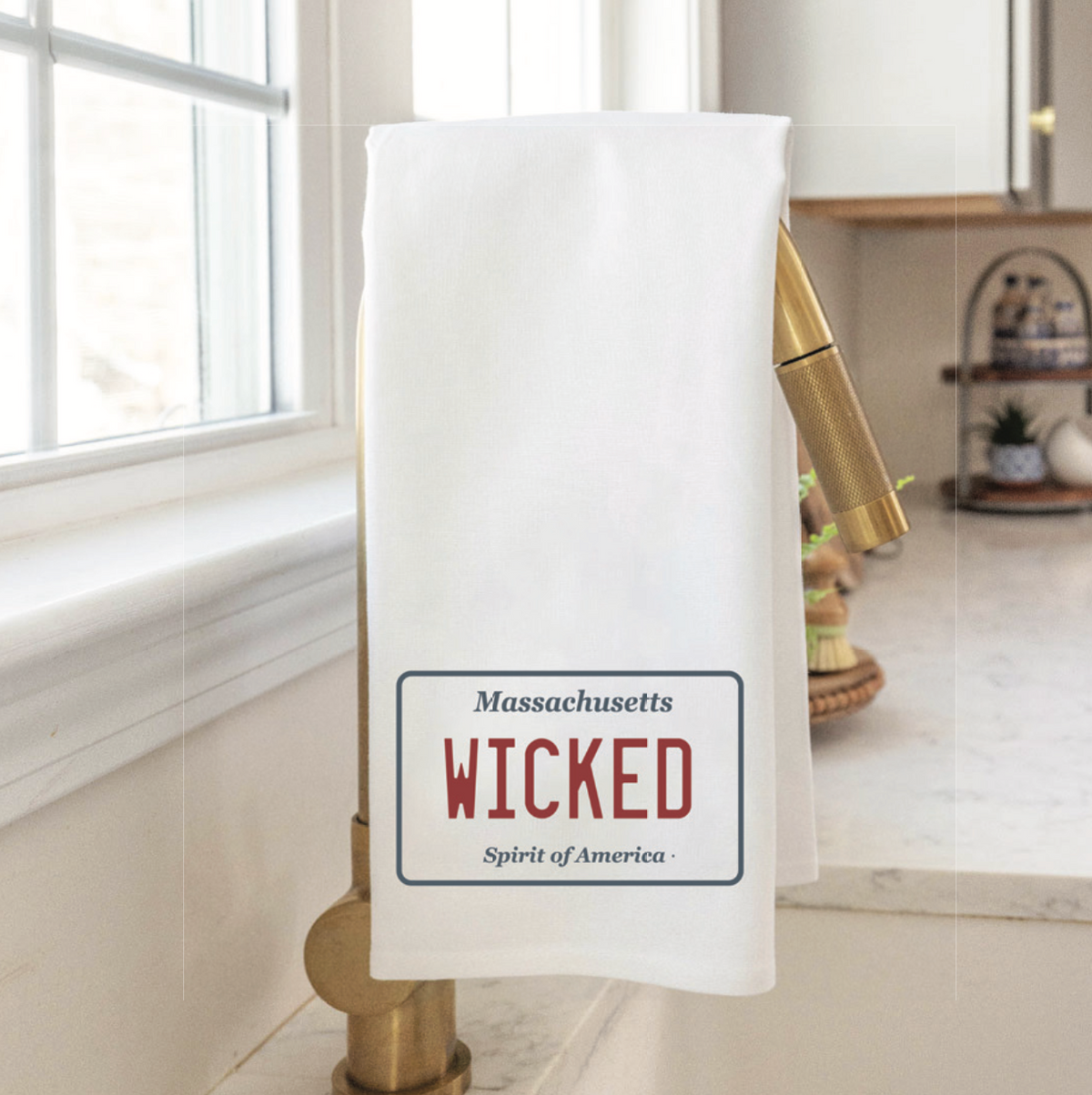 Wicked License Plate Tea Towel