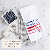 Houston Repeating Tea Towel