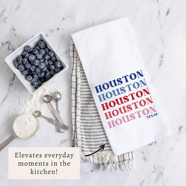 Houston Repeating Tea Towel
