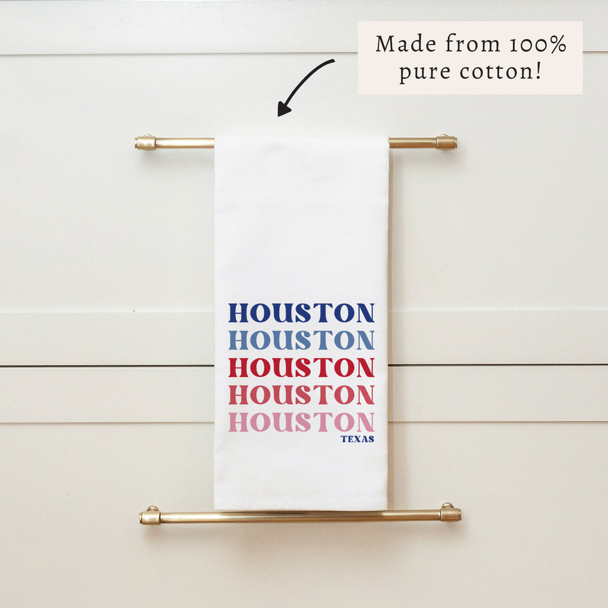 Houston Repeating Tea Towel