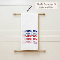 Houston Repeating Tea Towel