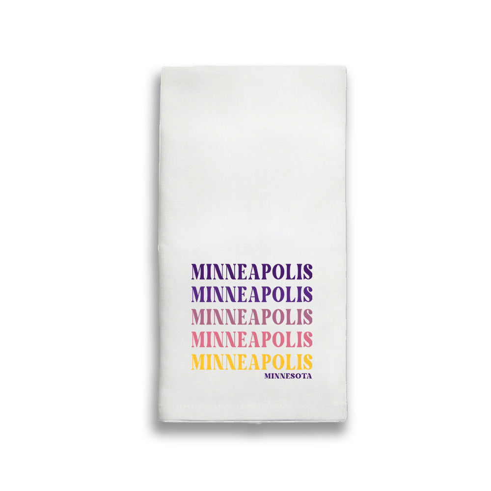 Repeating Minneapolis Tea Towel