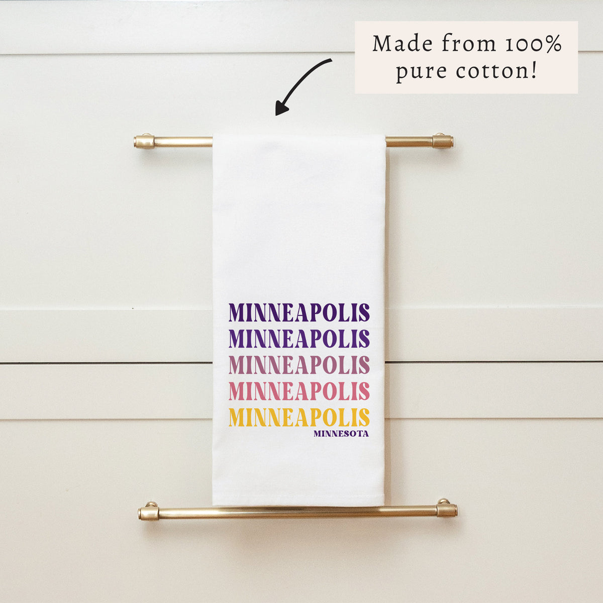 Minneapolis Repeating Tea Towel