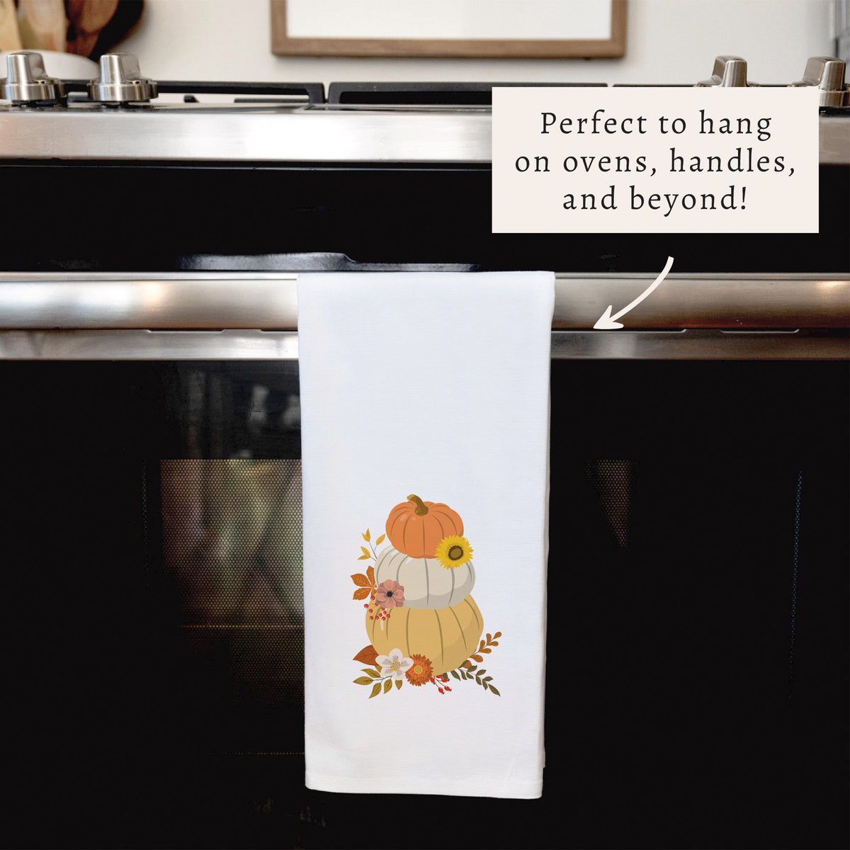 Harvest Pumpkins Tea Towel