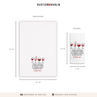 I Wasn't Sure What to Make for Dinner Wine Tea Towel