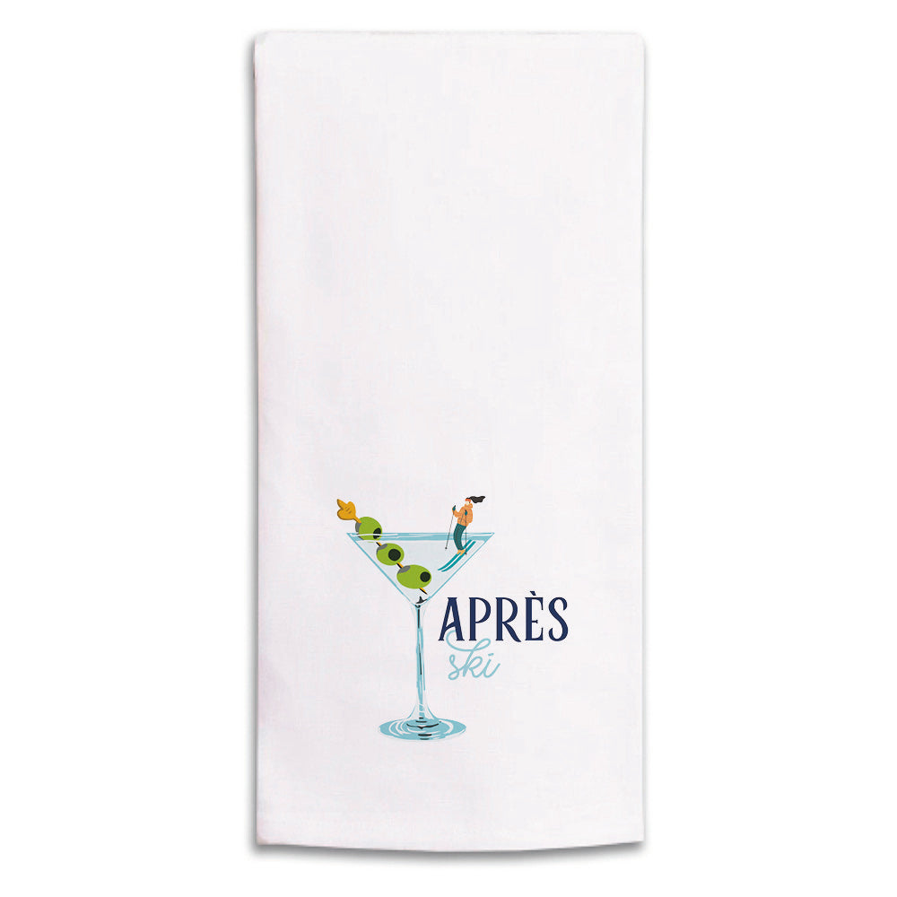 Apres Ski Martini Tea Towel