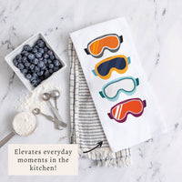 Ski Goggles Tea Towel