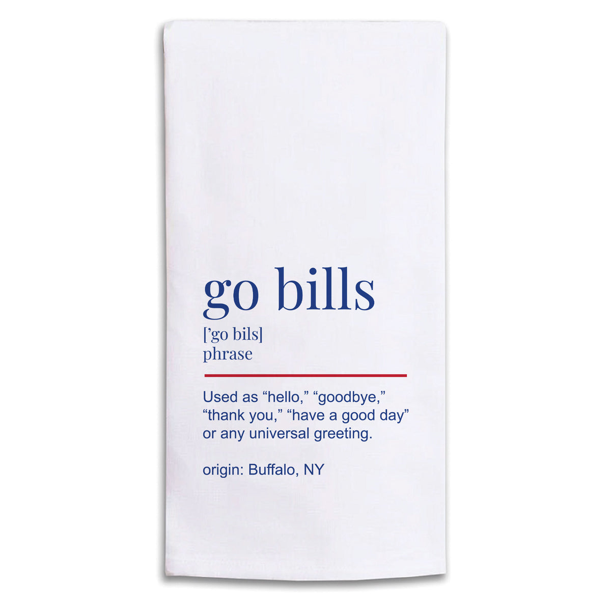 Go Bills Definition Tea Towel