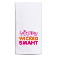 Boston Wicked Smaht Orange And Pink Tea Towel