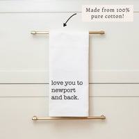 Love You To Personalized Tea Towel