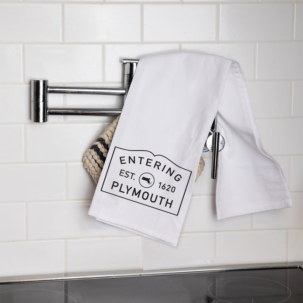 Entering Your Town Personalized Tea Towel