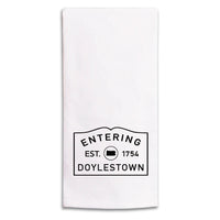 Entering Your Town Personalized Tea Towel