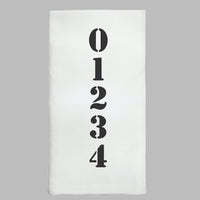 Your Word Vertical Personalized Tea Towel