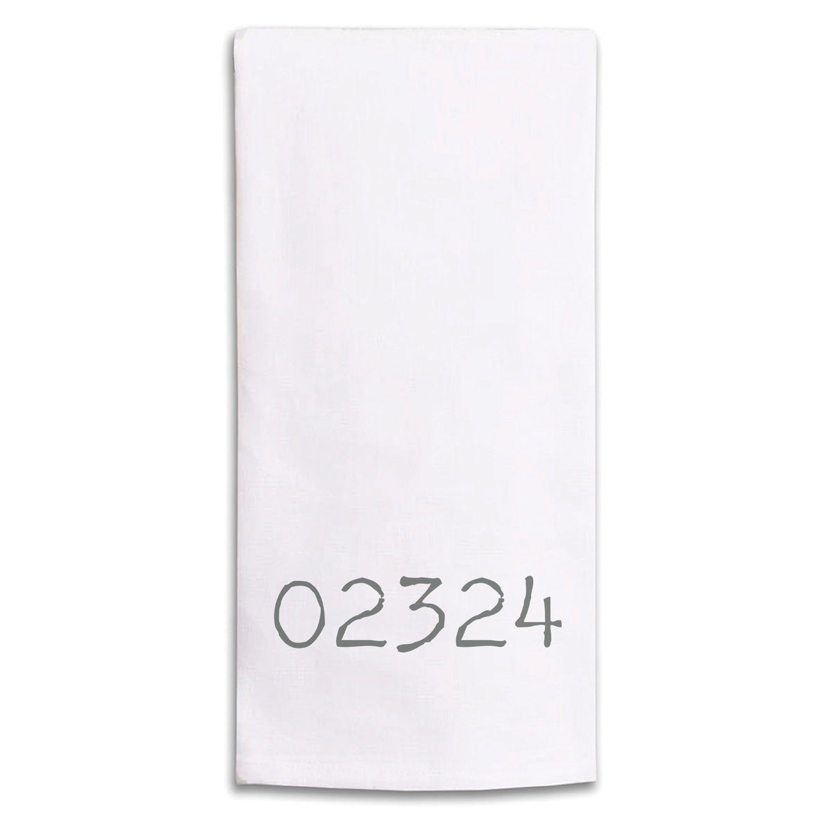 Zip Code Personalized Tea Towel