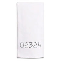 Zip Code Personalized Tea Towel