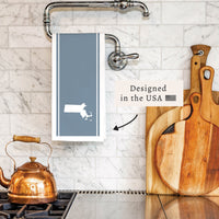 Stripe State Personalized Tea Towel