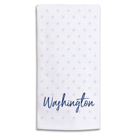 Polka Dot Personalized Tea Towel