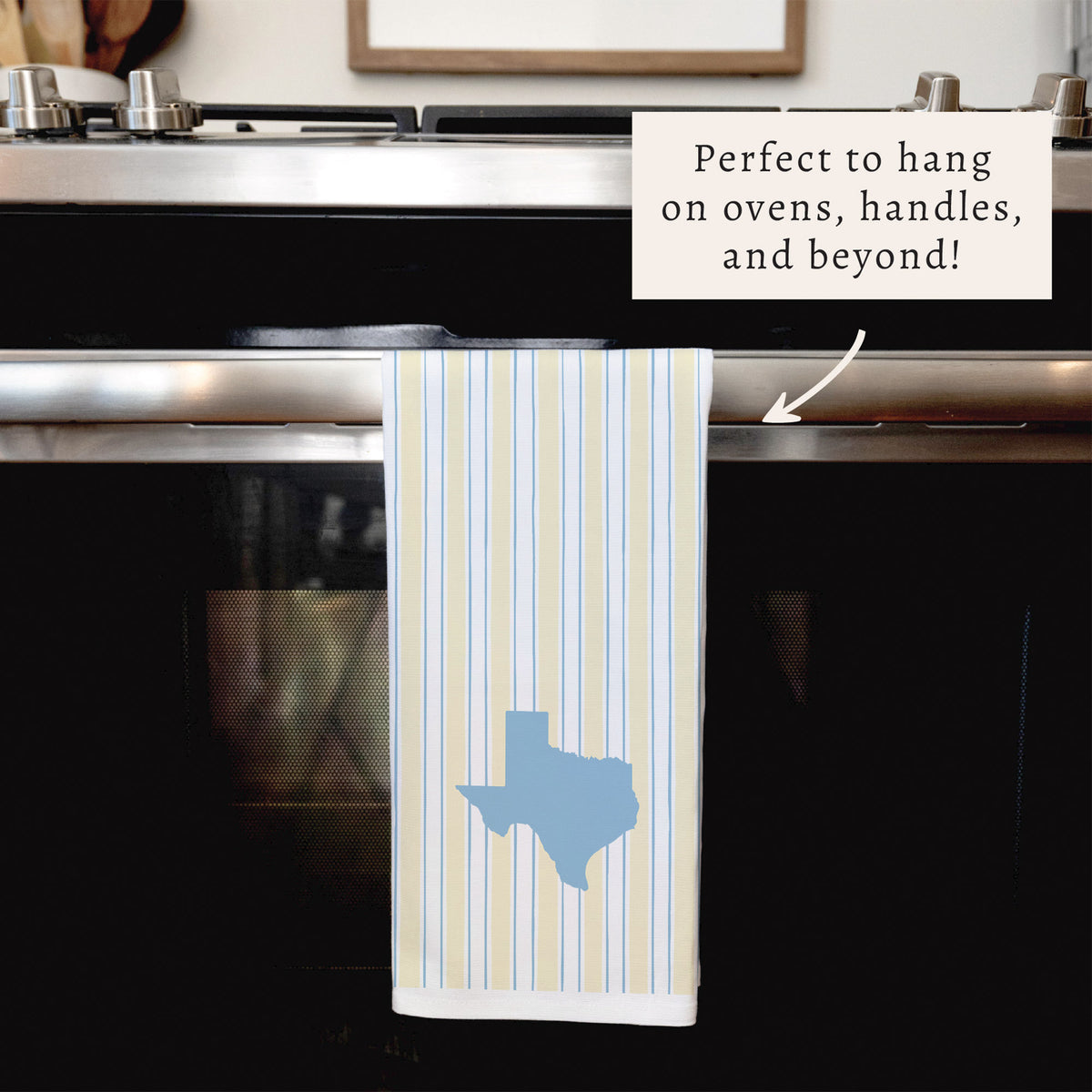 Yellow And Blue State Personalized Tea Towel